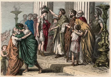 Antikes Griechenland: Krönung des Olympiasiegers, 1866