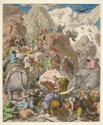 Hannibal überquert die Alpen, veröffentlicht 1866