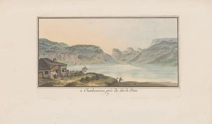Ansicht auf Les Charbonnières am Lac de Joux