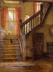 Die Treppe, Whittington Court, Gloucestershire