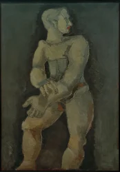 Lebensgroßer männlicher Akt