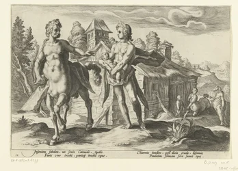 Apollo vertraut Asclepius Chiron an