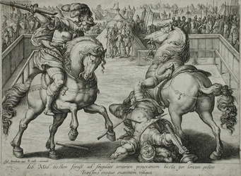 Ein Duell zu Pferde