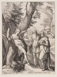 Engel mit Manoah und seiner Frau