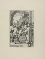 Christus vor Pilatus, Platte fünf aus Die Passion Christi