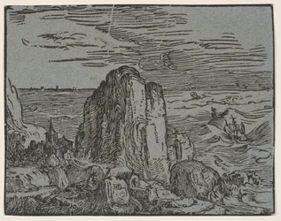 Klippe an einer Küste
