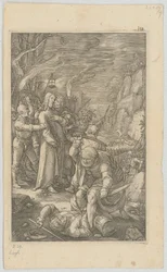 Gefangennahme Christi, Blatt 3 der Folge „Die Passion“