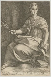 Polyhymnia, Blatt 8 der Folge „Neun Musen“