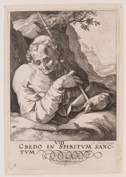 Der heilige Matthäus, aus Christus, die Apostel und St. Paulus mit dem Glaubensbekenntnis