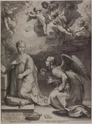 Die Verkündigung, Platte eins aus Die Geburt und das frühe Leben Christi