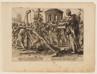 Das Martyrium des Heiligen Philippus, aus Das Martyrium Christi und der Apostel