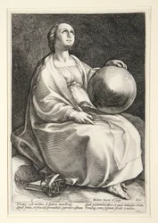 Urania, Platte 9 aus der Serie Die neun Musen