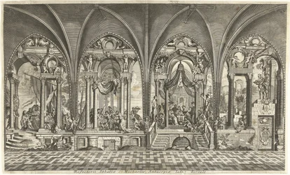 Malereien im Refektorium der St. Michaelsabtei in Antwerpen