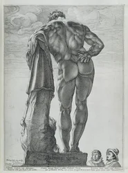 Rückansicht des Farnese-Herkules