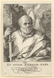 St. Matthias, aus Christus, die Apostel und St. Paulus mit dem Glaubensbekenntnis, ca. 1589
