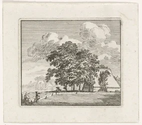 Bauernhof in einer Landschaft