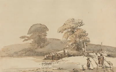 Landschaft mit einer Brücke
