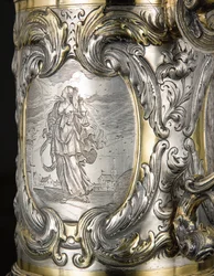 Detail eines Krugs, Danzig, ca. 1670