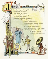 Illustration für "Alphabet der guten Beispiele", ca. 1890