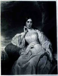 Madame Malibran in der Rolle der Desdemona, graviert von Charles Turner, ca. 1830er Jahre