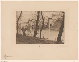 Ansicht der Brücke in Mantes-la-Jolie