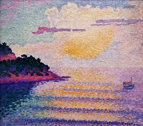 Sonnenuntergang über dem Meer