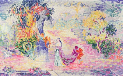 Frau im Park, 1909