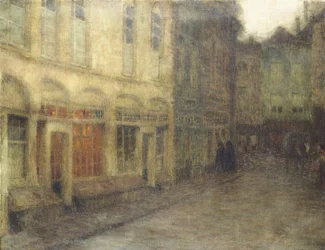 Platz in Ypern, Dämmerung, ca. 1898