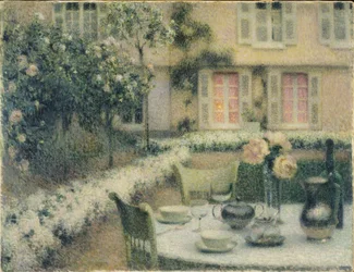 Der Tisch im Weißen Garten in Gerberoy