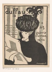 Visitenkarte des Kunsthändlers Pierre Duffau in Paris