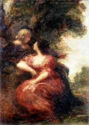 Troubadour und seine Dame