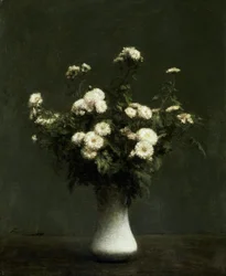 Vase mit Chrysanthemen
