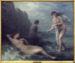 Am Meer. Gemälde von Henri Fantin Latour (1836-1904)