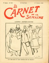 Cover von „Le Carnet de la semaine“, Satirisch in Farben