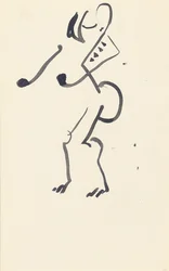 Studie für "Roter Steintänzer", 1914