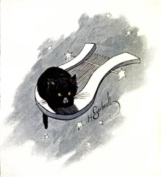 Le Chat Noir, Pariser Kabarett, ca. 1900 (Illustration)