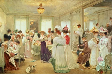 Fünf Uhr beim Couturier Paquin, 1906