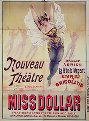 Plakat, das das Ballett Aerien La Fete de l