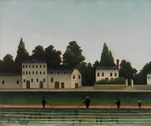 Landschaft mit Fischer