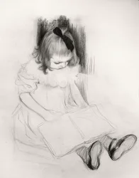 Mädchen beim Lesen
