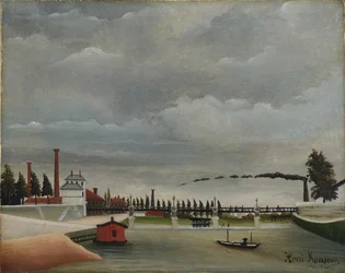 Ansicht der Fußgängerbrücke in Passy, 1890-1891
