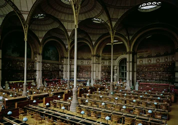 Innenansicht der Salle des Imprimes, 1868