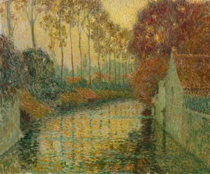 Kanal im Herbst (Gisors)