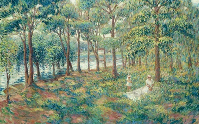 Madame Lebasque und ihr Sohn am Ufer der Marne, 1899