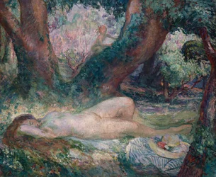 Schlafende Nymphe