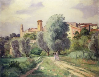 Zwei Frauen auf dem Land