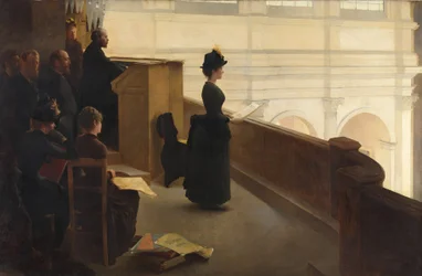 Die Orgelprobe, 1885