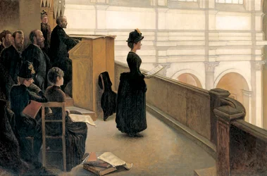 Die Probe auf der Chorempore