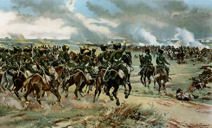 Die 20. Jäger zu Pferd bei Wagram