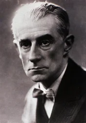 Porträt von Maurice Ravel (s/w Foto)